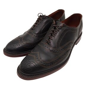 Allen Edmonds Mens 10 D Black McTavish Wingtip Oxford Leather Brogue Dress Shoes